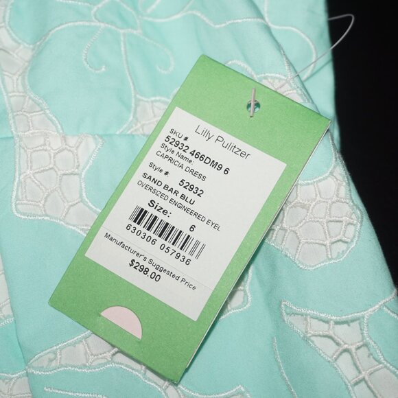 Lilly Pulitzer Capricia Floral Eyelet Cotton Dress 6 - Picture 7 of 14